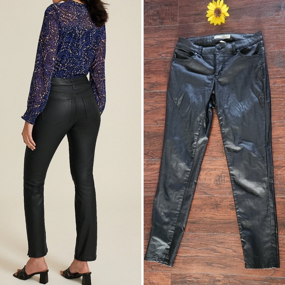 EST.1946 DENIM LEATHER BLACK PANTS 👖